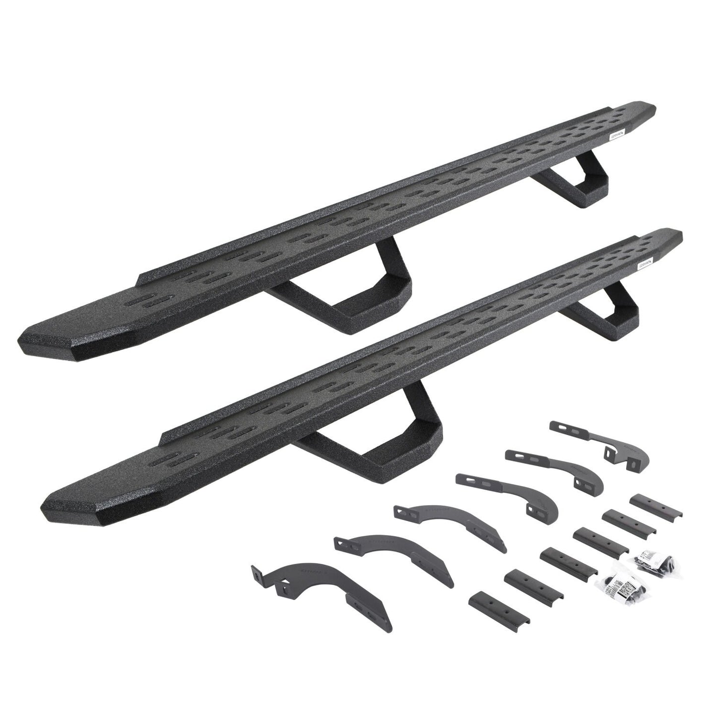 RB30 Running Boards W/Brackets 2 Pairs DropSteps Kit Bedliner For 2024-2026 Lexus GX550 2024-2026 Toyota Land Cruiser Go Rhino