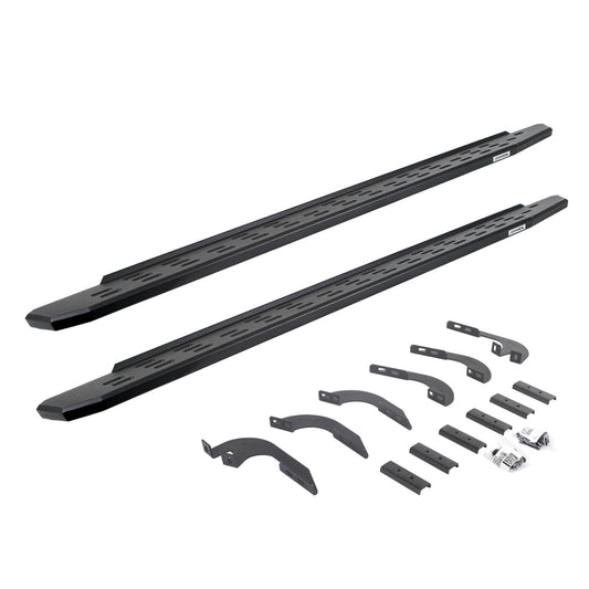 RB30 Running Boards with Mounting Bracket Kit Textured Black For 2024-2026 Lexus GX550 2024-2026 Toyota Land Cruiser Go Rhino