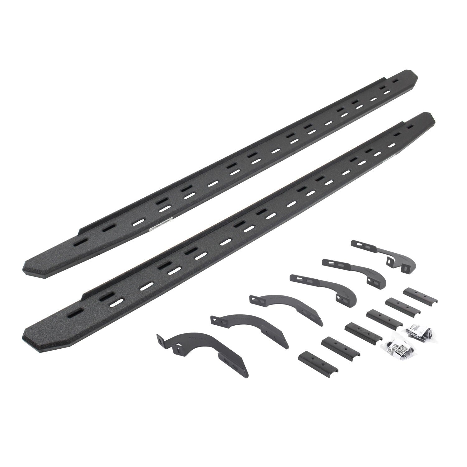 RB30 Running Boards W/ Brackets Protective Bedliner Coating For 2024-2026 Lexus GX550 2024-2026 Toyota Land Cruiser Go Rhino