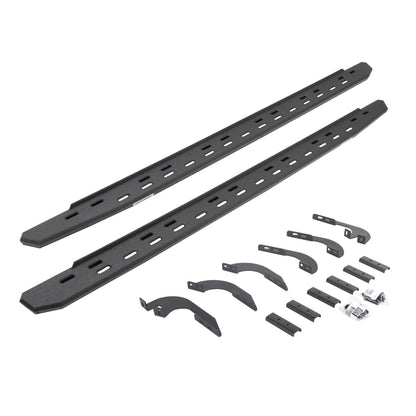 RB30 Running Boards W/ Brackets Protective Bedliner Coating For 2024-2026 Lexus GX550 2024-2026 Toyota Land Cruiser Go Rhino