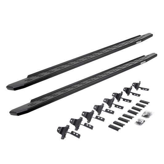 RB30 Running Boards with Mounting Bracket Kit Textured Black 2020-2025 Jeep Gladiator Go Rhino
