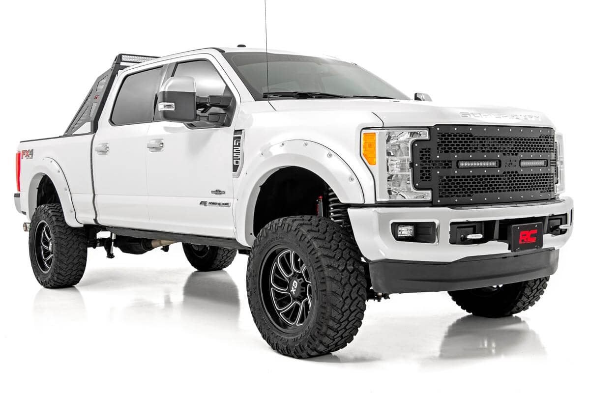 Vertex 2.5 Reservoir Front Shocks 4.5-8 Inch Ford F-250 Super Duty 4WD (05-26) Rough Country-1