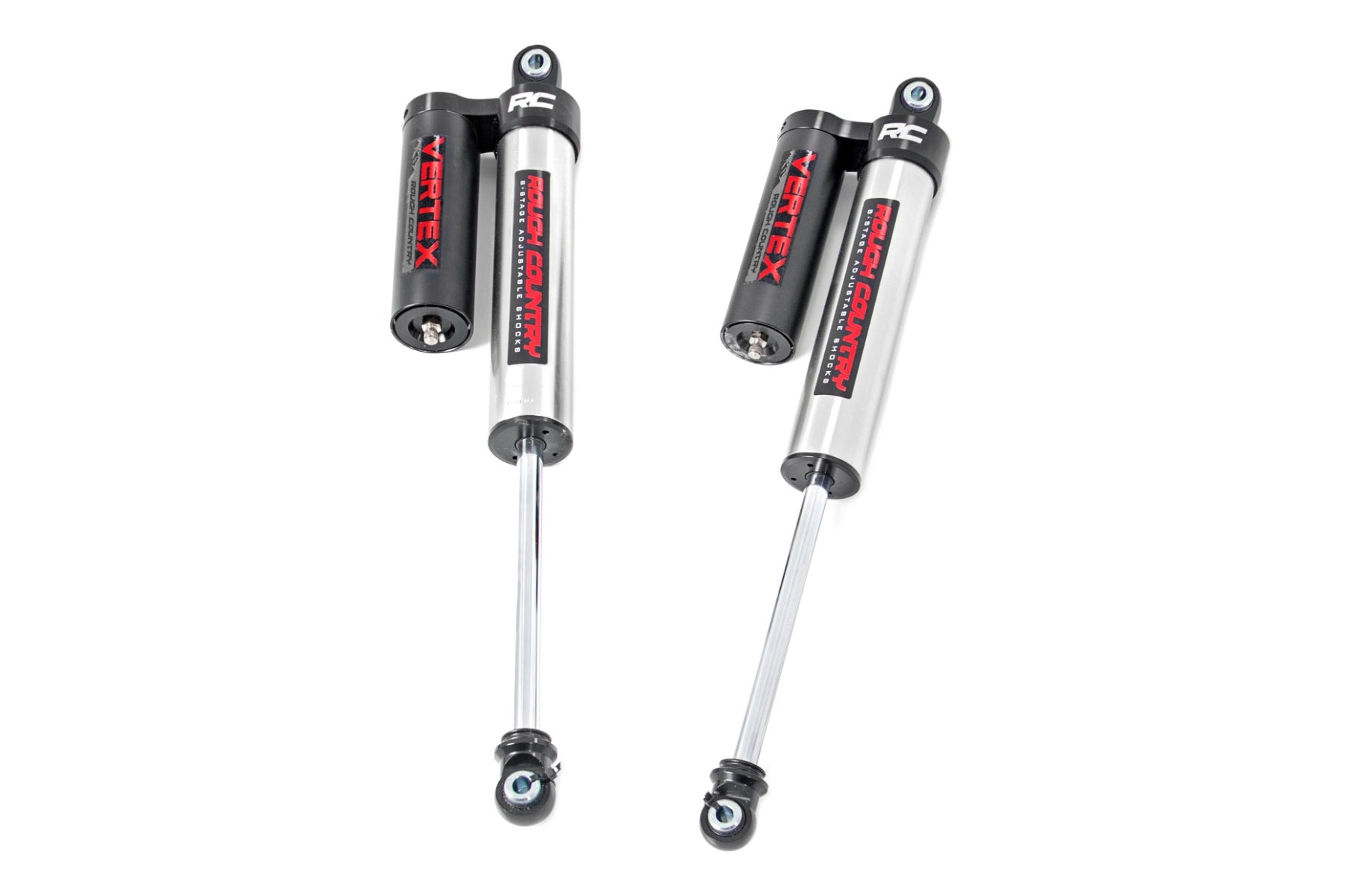 Vertex 2.5 Reservoir Rear Shocks 0-3.5 Inch Ford F-150 4WD (2015-2026) Rough Country