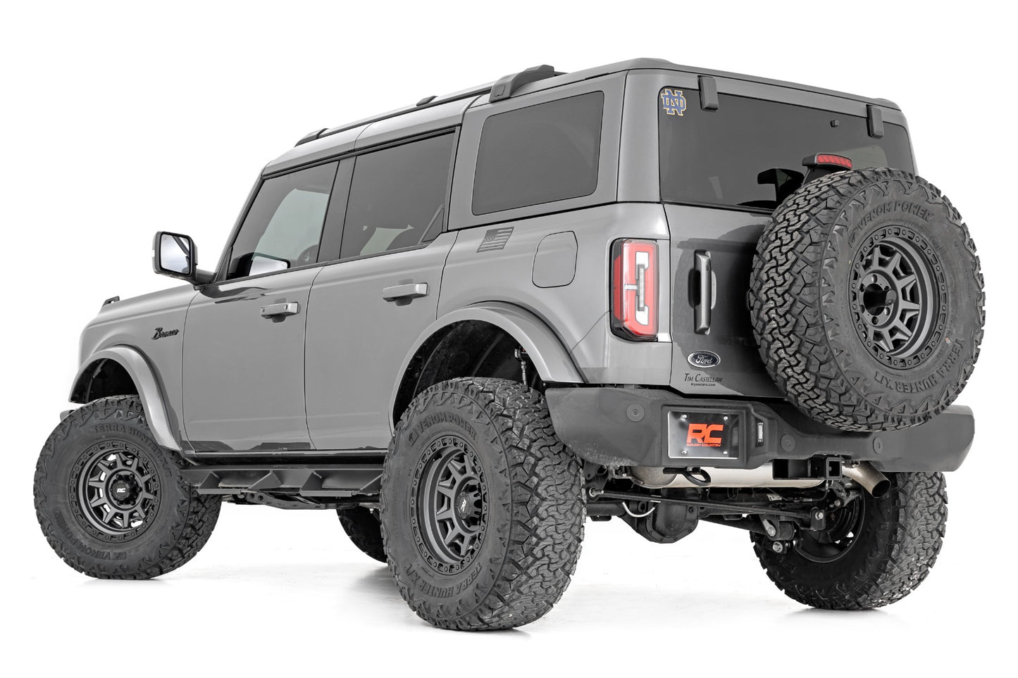 Vertex 2.5 Reservoir Coilovers Rear 3.5 Inch Ford Bronco 4WD (2021-2025) Rough Country-4