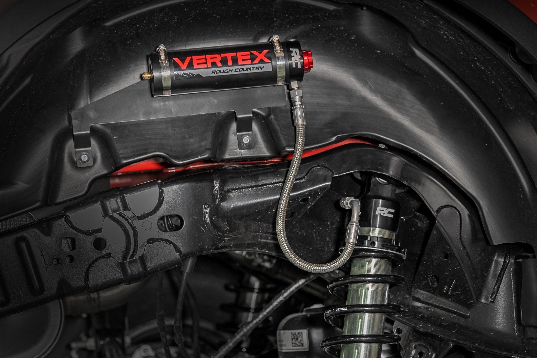 Vertex 2.5 Adjustable Coilovers Rear 7 Inch Ford Bronco 2021-Up Rough Country-1