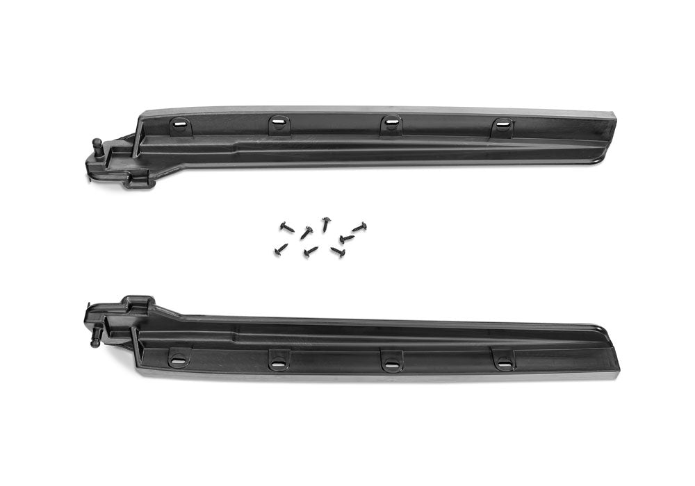 Windshield Upright Inserts for 1987-1995 Jeep Wrangler YJ Pair, Black Rampage