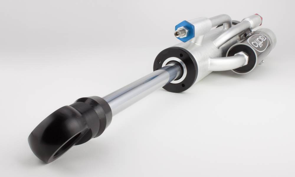 2.5 Inch Front Bypass Shocks 2 Tube with Remote Reservoirs for 2007-2017 Jeep JK OE Replacement Radflo-2