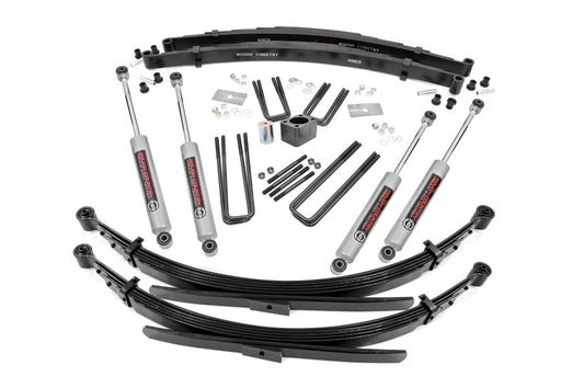 4 Inch Lift Kit | Rear Springs | Dodge W100 Truck/W200 Truck 4WD (1970-1974) Rough Country