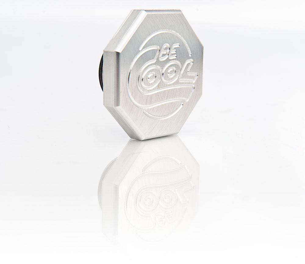 Natural Finish Billet Aluminum Octagon-Style Radiator Cap Radiator Be Cool
