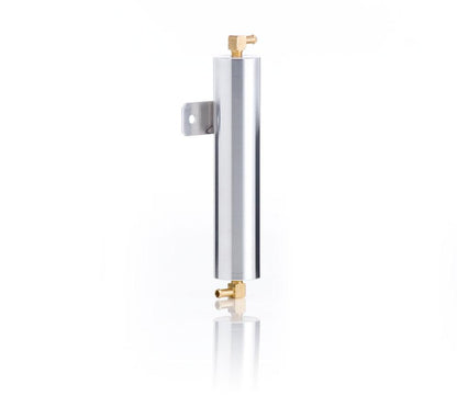 Vented Recovery Tank 2 1/4 x 10 Inch w/Inlet Fitting & Mounting Bracket Diamond-Cut Aluminum Radiator Be Cool