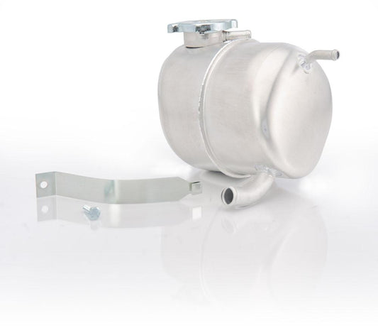 61-62 GM Surge Tank w/Cadmium Finish Cap and Mounting Strap Natural Finish Radiator Be Cool