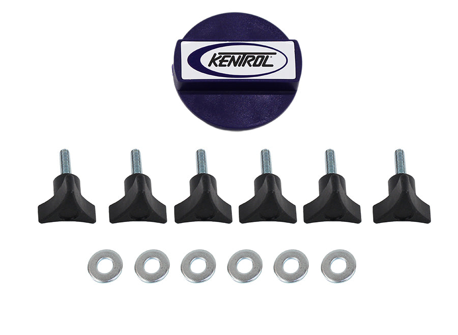 Kentrol Jeep TJ/JK Hardtop Screws 03-17 Wrangler TJ/JK Textured Black Kentrol