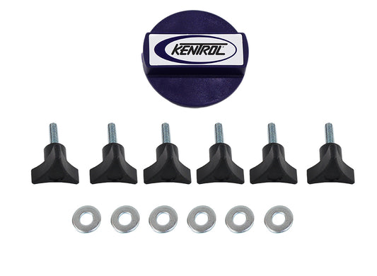 Kentrol Jeep TJ/JK Hardtop Screws 03-17 Wrangler TJ/JK Textured Black Kentrol