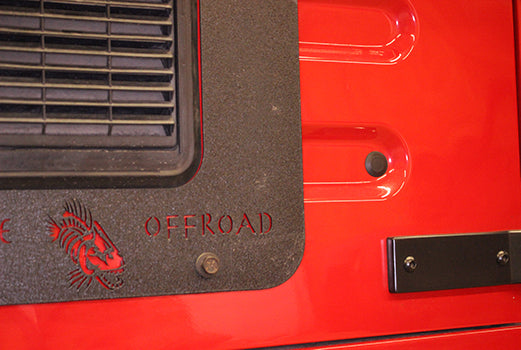 Kentrol Jeep TJ Tailgate Plug 97-06 Wrangler TJ Powdercoat Black Kentrol