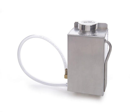Vertical Coolant Recovery Tank & Cap 8 x 5 X 3 1/2 Inch w/Passenger Inlet Fabricated Aluminum Radiator Be Cool