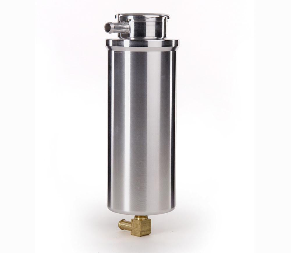 Vented Recovery Tank 7 x 3 Inch w/Filler Neck Cap & Mounting Bracket Diamond-Cut Aluminum Radiator Be Cool