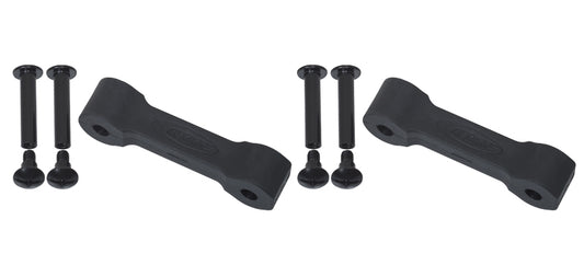 Kentrol Jeep JK Replacement Hood Catch Rubbers Pair 07-18 Wrangler JK Textured Black Kentrol