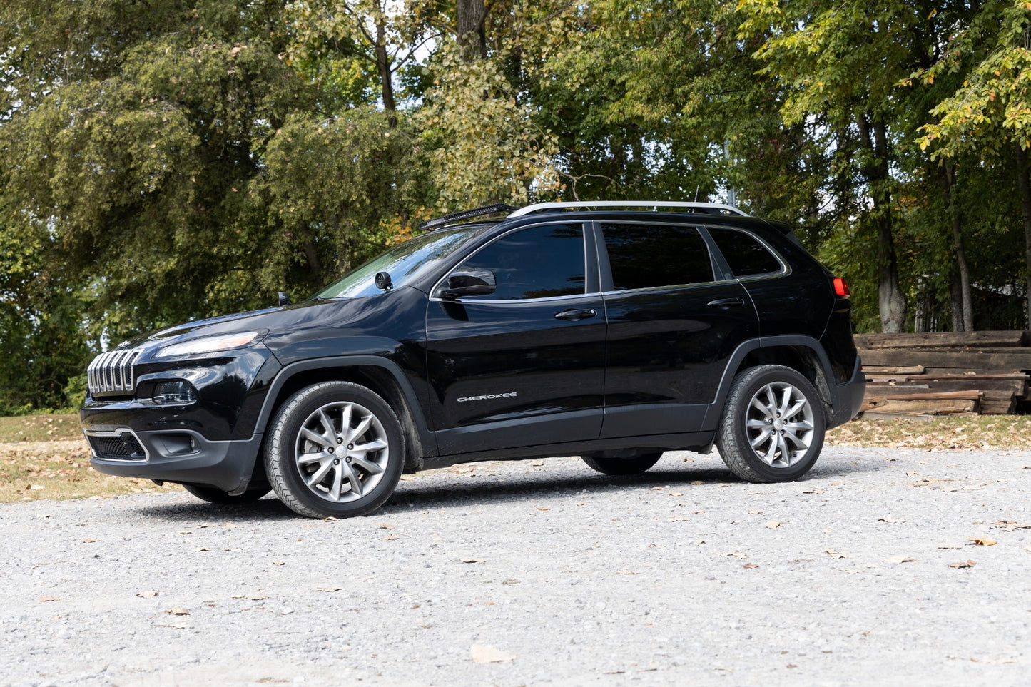 Rough Country LED Light Kit Ditch Mount 2 Inch Black Pair White DRL  Jeep KL 14-21 Rough Country