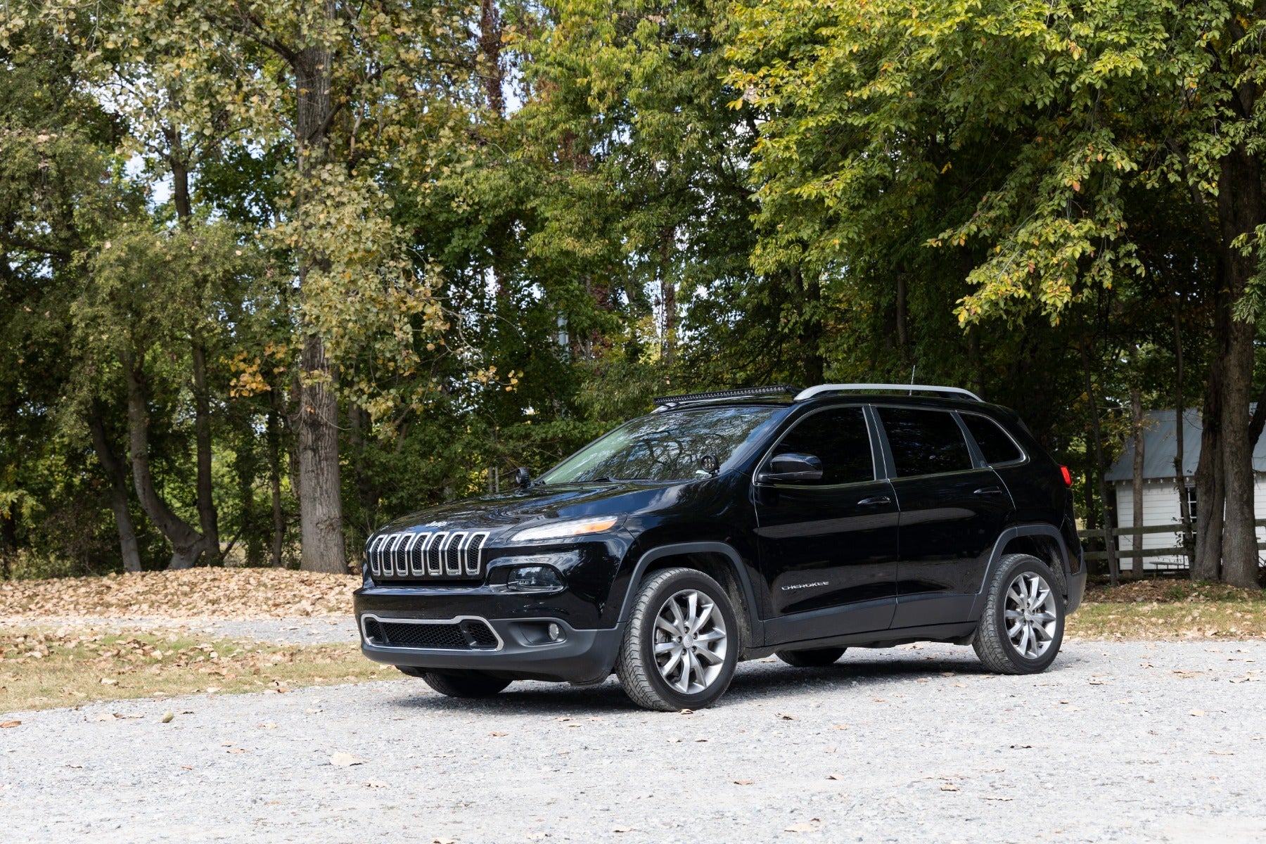 Rough Country LED Light Kit Ditch Mount 2 Inch Black Pair Amber DRL Jeep KL 14-21 Rough Country