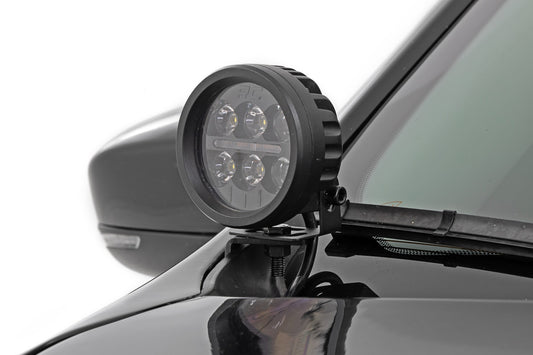 LED Light Kit Ditch Mount 2 Inch Spectrum Pair Spot Jeep Cherokee KL (14-21) Rough Country-1