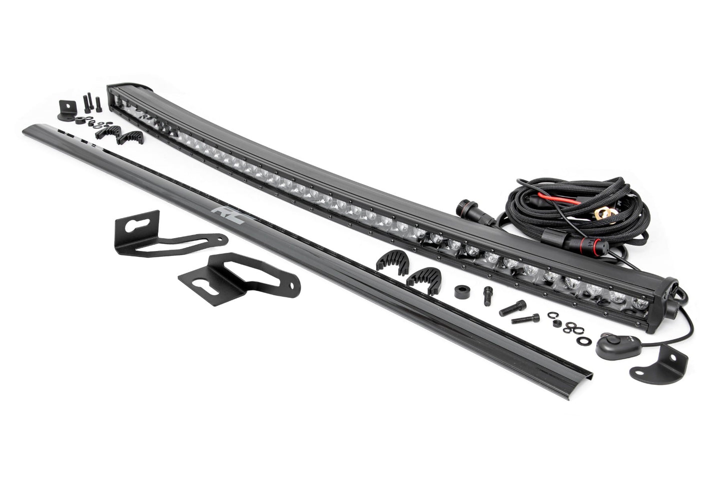 LED Light Kit Roof Mount 40 Inch Black Single Row Jeep Cherokee KL (14-23) Rough Country-4