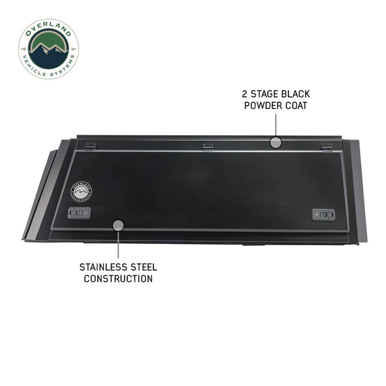 Overland Vehicle Systems Expedition Truck Cap W/Full Wing Doors, Front and Rear Windows and 3rd Brake Light 09-24 Ford F150 5.5 Foot Bed Overland Vehicle Systems