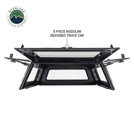 Expedition Truck Cap W/Full Wing Doors, Front and Rear Windows and 3rd Brake Light 19-23 Ford Ranger 5 Foot Bed Overland Vehicle Systems-1