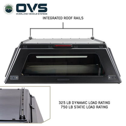 Expedition - Truck Cap W/Full Wing Doors, Front and Rear Windows and 3rd Brake Light 16-23 Toyota Tacoma Overland Vehicle Systems-3