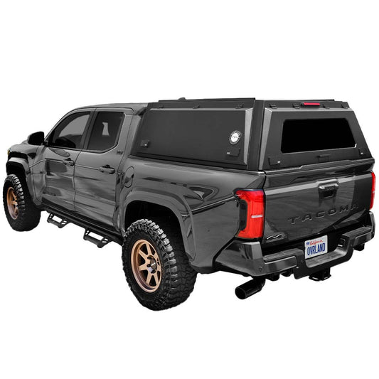 Expedition - Truck Cap W/Full Wing Doors, Front and Rear Windows and 3rd Brake Light 24-26 Toyota Tacoma 6.0 Foot Bed Overland Vehicle Systems