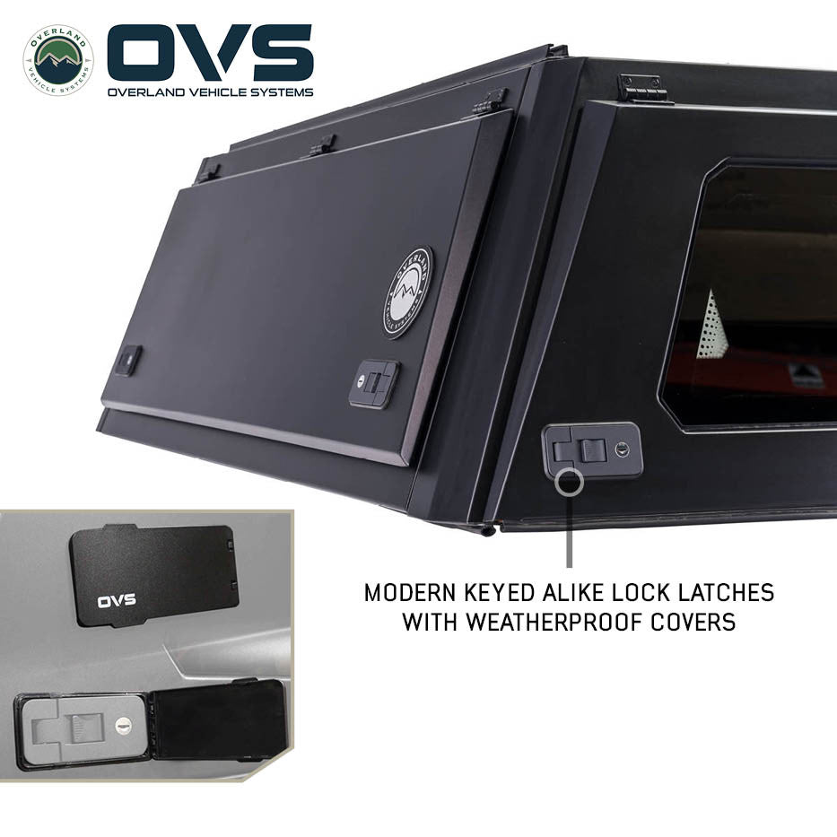 Expedition - Truck Cap W/Full Wing Doors, Front and Rear Windows and 3rd Brake Light 24-26 Toyota Tacoma 6.0 Foot Bed Overland Vehicle Systems-10