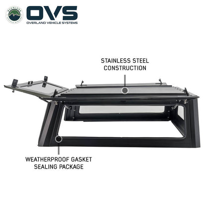 Expedition - Truck Cap W/Full Wing Doors, Front and Rear Windows and 3rd Brake Light 22-26 Ford Maverick Overland Vehicle Systems-4