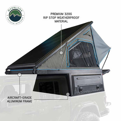MagPak Camper W/Tent, Lights, Rear Molle Panel, Side Tie Downs, Front and Rear Windows 16-24 Toyota Tacoma 5 Foot Bed Overland Vehicle Systems-3