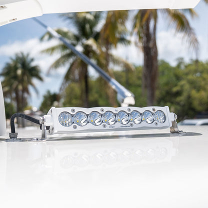 S8 White Straight LED Light Bar (10 Inch; Driving/Combo; Clear) Baja Designs-2