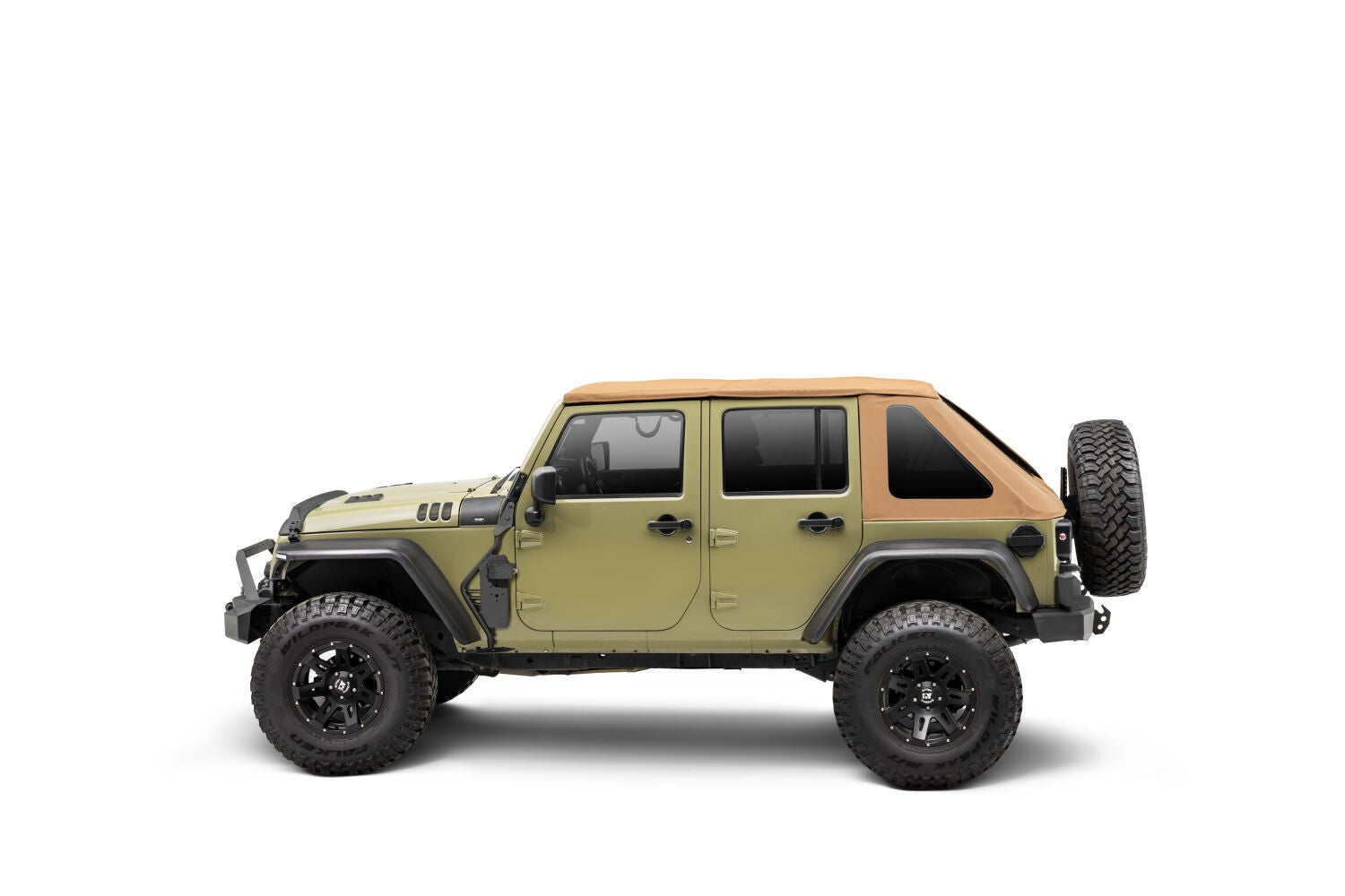 Exterior Jack Mount Textured Black For 2007-2018 Jeep Wrangler JK 2 Door Go Rhino-2