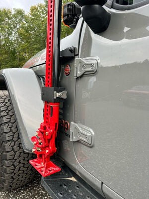 Exterior Jack Mount Textured Black 2018-2026 Jeep Wrangler JL 2/4 Door 2020-2025 Jeep Gladiator Go Rhino-1