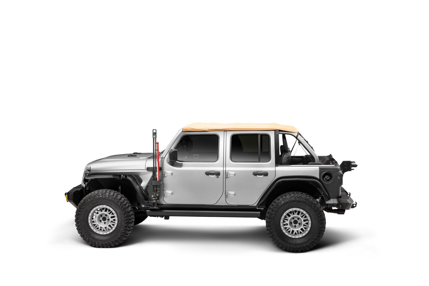Exterior Jack Mount Textured Black 2018-2026 Jeep Wrangler JL 2/4 Door 2020-2025 Jeep Gladiator Go Rhino-8