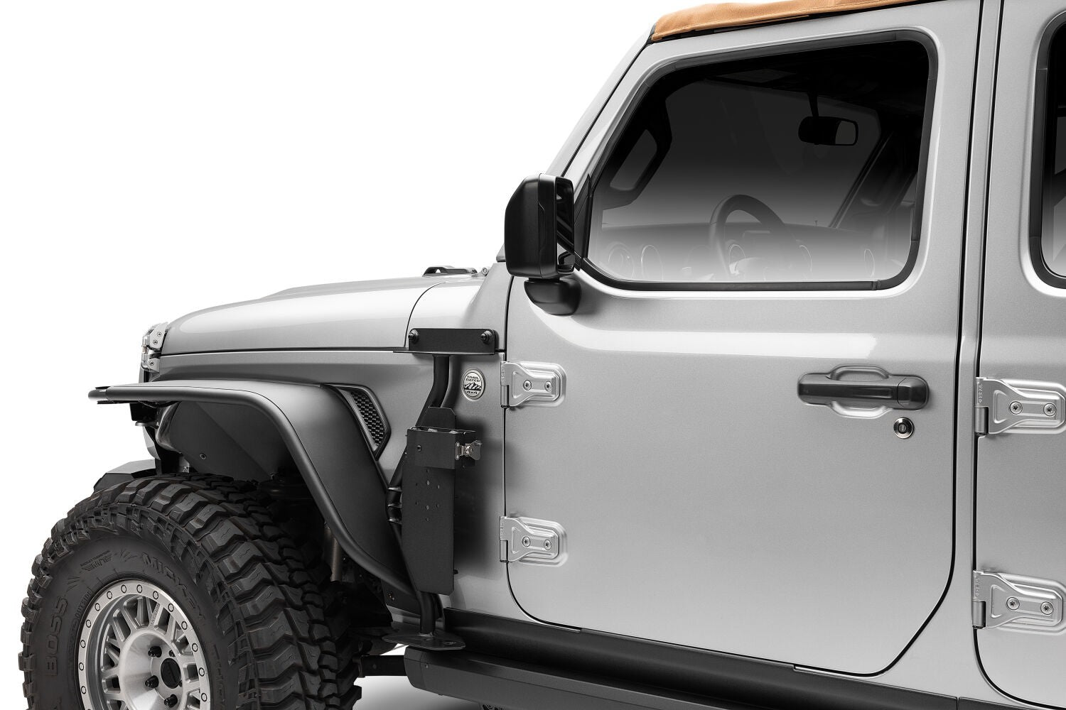 Exterior Jack Mount Textured Black 2018-2026 Jeep Wrangler JL 2/4 Door 2020-2025 Jeep Gladiator Go Rhino-9