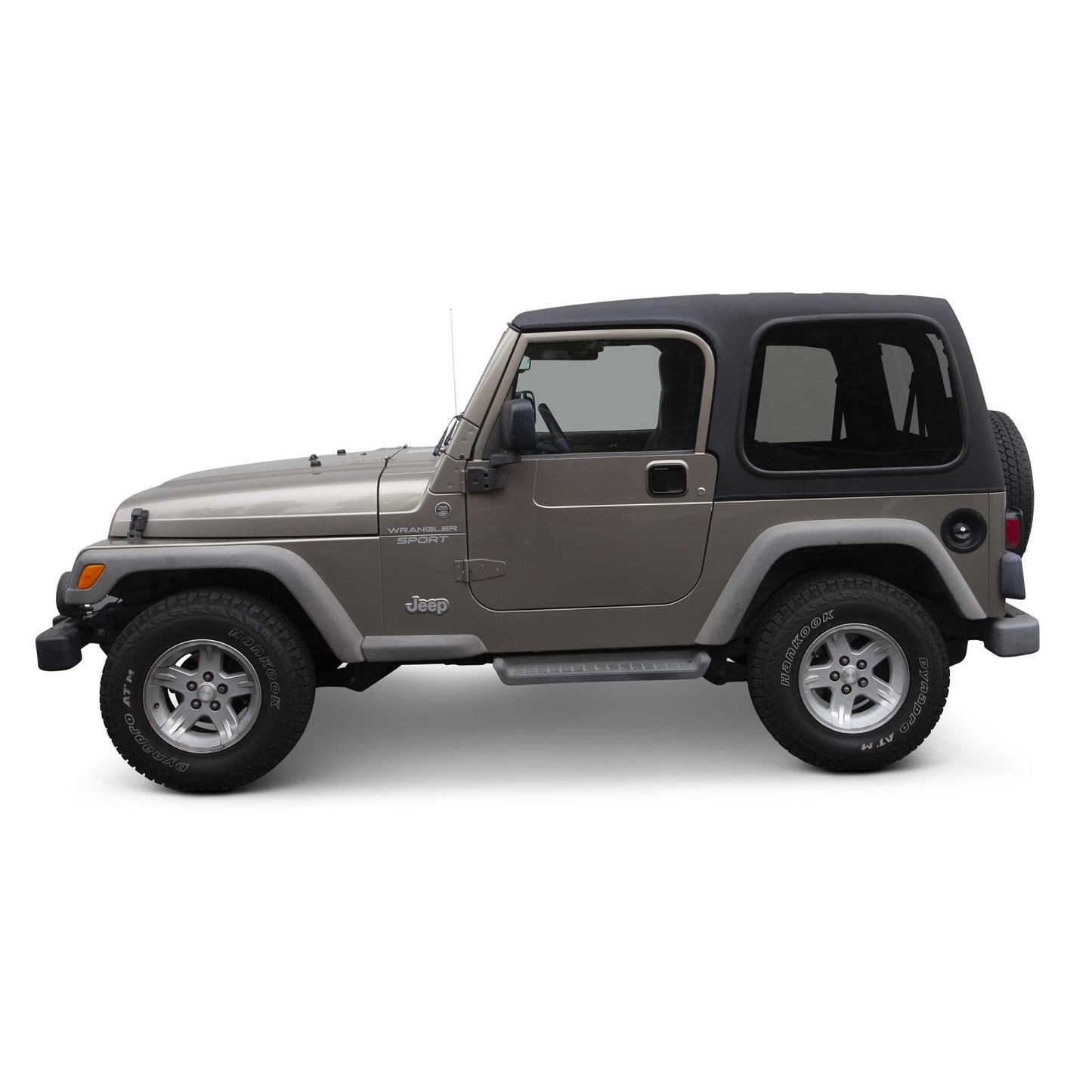 Tonneau Cover OEM Soft Top W/ Channel Mount Denim Black 87-91 Wrangler YJ Smittybilt