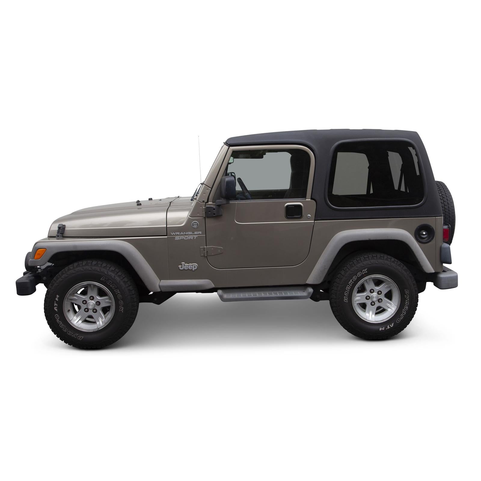 Tonneau Cover OEM Soft Top W/ Channel Mount Denim Black 87-91 Wrangler YJ Smittybilt