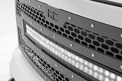 Mesh Grille 30 Inch Dual Row LED Black Ram 2500/3500 2WD/4WD (2013-2018) Rough Country-4