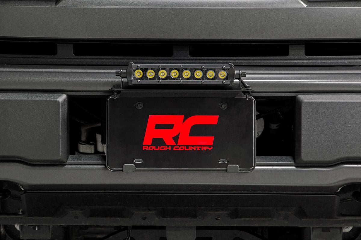 LED Light Kit License Plate Mount 8 Inch Single Row Black Series Rough Country-2