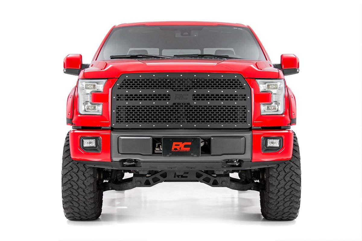 Rough Country Ford Mesh Grille 15-17 F-150 Rough Country