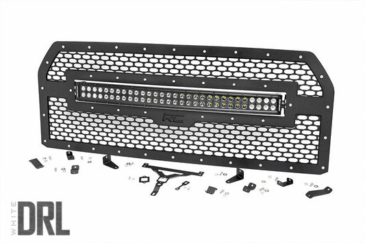 Mesh Grille | 30" Dual Row LED | Black Ser | Ford F-150 2WD/4WD (2015-2017) Rough Country