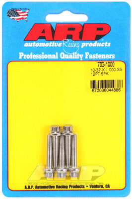 10 Inch SAE 12-Point Bolts - Stainless Polished ARP Racing Products