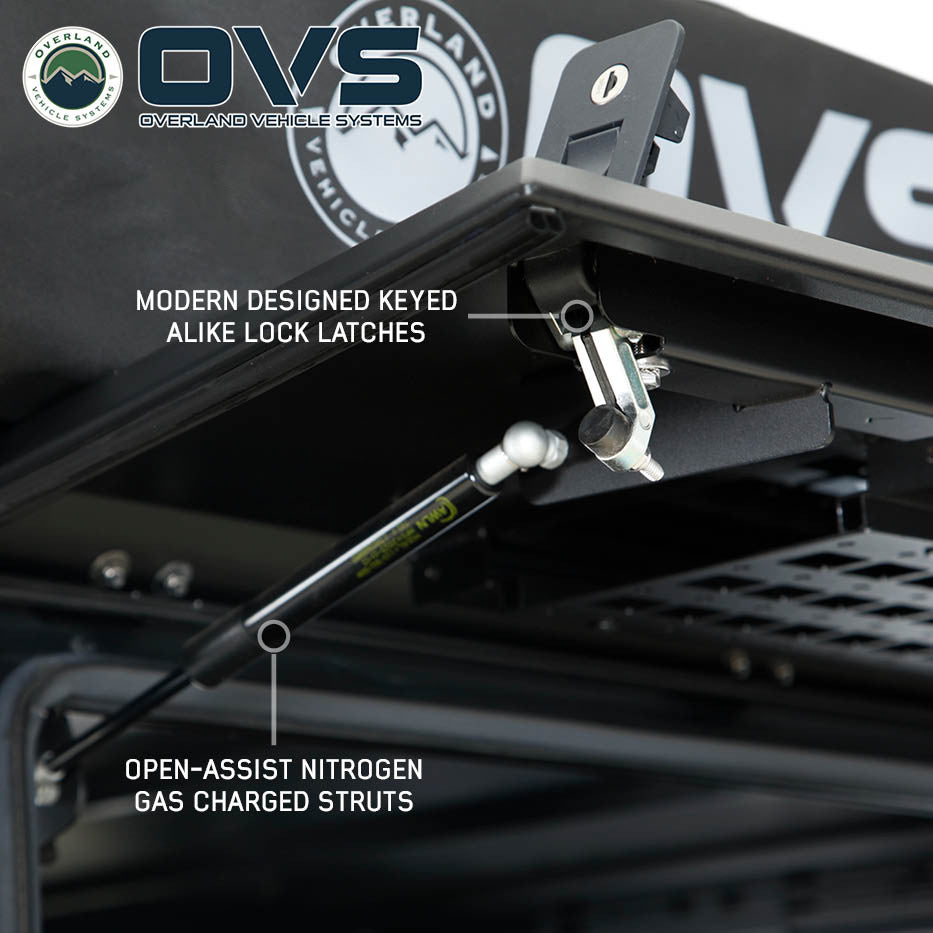 Expedition Pro Plus Truck Cap W/Full Wing Window Doors, Front and Rear Windows and 3rd Brake Light 22-26 Toyota Tundra Overland Vehicle Systems-7