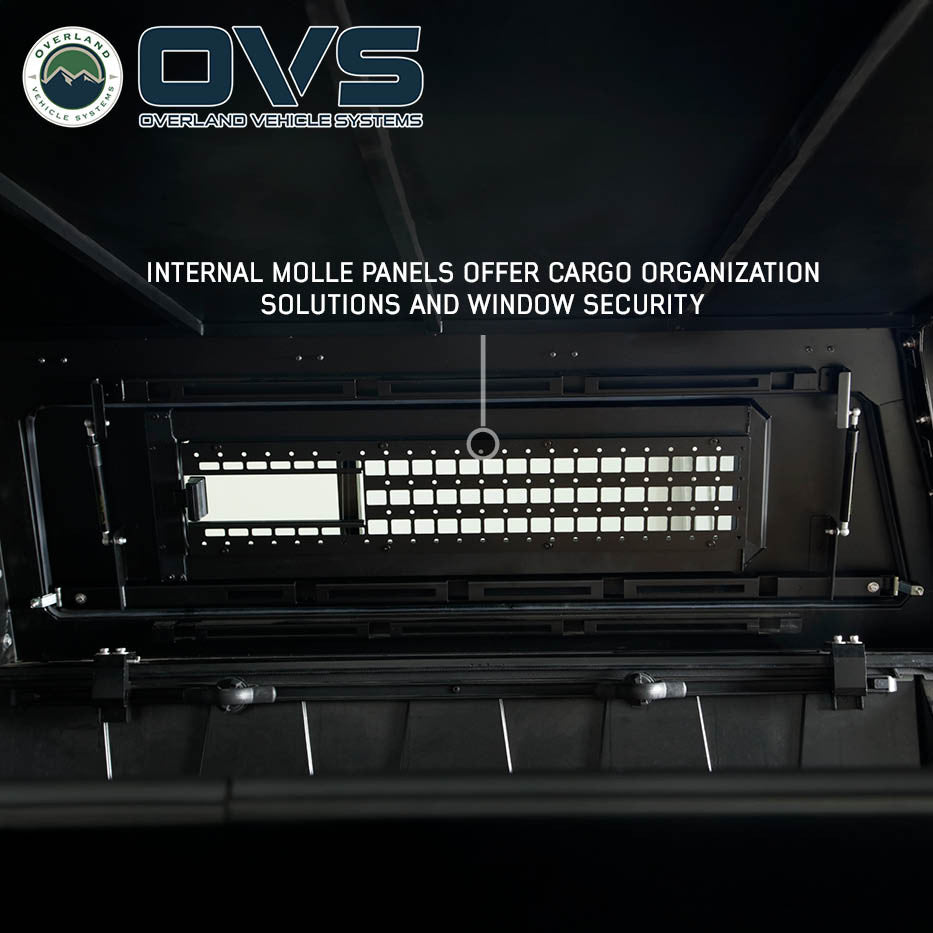 Expedition Pro Plus Truck Cap W/Full Wing Window Doors, Front and Rear Windows and 3rd Brake Light 19-26 Ram 1500 Overland Vehicle Systems-6
