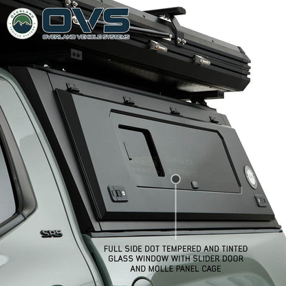 Expedition Pro Plus Truck Cap W/Full Wing Window Doors, Front and Rear Windows and 3rd Brake Light 19-26 Chevrolet Silverado 1500/GMC Sierra 1500 Overland Vehicle Systems-1