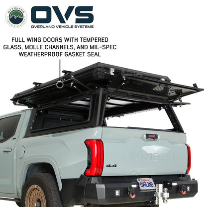 Expedition Pro Plus Truck Cap W/Full Wing Window Doors, Front and Rear Windows and 3rd Brake Light 19-26 Chevrolet Silverado 1500/GMC Sierra 1500 Overland Vehicle Systems-2