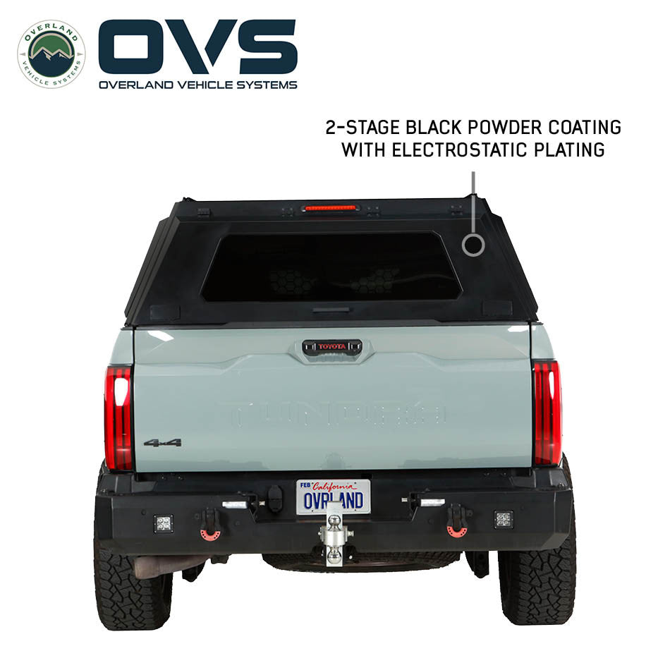 Expedition Pro Plus Truck Cap W/Full Wing Window Doors, Front and Rear Windows and 3rd Brake Light 19-26 Chevrolet Silverado 1500/GMC Sierra 1500 Overland Vehicle Systems-5
