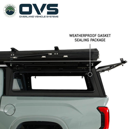 Expedition Pro Plus Truck Cap W/Full Wing Window Doors, Front and Rear Windows and 3rd Brake Light 17-22 Ford F-250/F-350 Overland Vehicle Systems-9